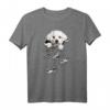 HapFrog Torn Paper Cute Gift T-Shirt – Klassisch geschnitten, doppelt genähter Saum, ideal als lustiges Geschenk