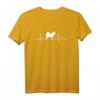 Islandhund Heartbeat Herzschlag Hunde T-Shirt - Perfektes Geschenk für Hundeliebhaber, Herrchen, Frauchen & Züchter