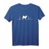 Islandhund Heartbeat Herzschlag Hunde T-Shirt - Perfektes Geschenk für Hundeliebhaber, Herrchen, Frauchen & Züchter