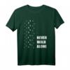 „Never Walk Alone“ Hund, Pferd und Mensch Liebe T-Shirt – Perfekt für Tierliebhaber, Reiter und Hundebesitzer