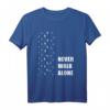 „Never Walk Alone“ Hund, Pferd und Mensch Liebe T-Shirt – Perfekt für Tierliebhaber, Reiter und Hundebesitzer