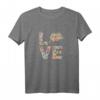 Ratte Maus Liebesblumen T-Shirt - Niedliches Tier- und Blumenmotiv für Mädchen, Frauen & Mütter