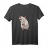 Weiße Ratte Liebe Geschenk für Nagetier, Ratten & Maus Fans T-Shirt - Perfektes Geschenk für Weihnachten, Geburtstag & das chinesische Jahr der Ratte