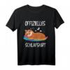 Schlafmütze Pyjama mit Faultier Motiv – Lustiges Chill Out Schlaf T-Shirt für Langschläfer & Nachteulen, perfektes Geschenk für Männer und Frauen