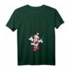 HapFrog Minnie Mouse Christmas T-Shirt mit V-Ausschnitt – Festliche Feiertagskleidung für Damen, Herren, Jungen und Mädchen