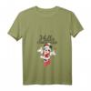 HapFrog Minnie Mouse Christmas T-Shirt mit V-Ausschnitt – Festliche Feiertagskleidung für Damen, Herren, Jungen und Mädchen
