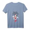 HapFrog Minnie Mouse Christmas T-Shirt mit V-Ausschnitt – Festliche Feiertagskleidung für Damen, Herren, Jungen und Mädchen