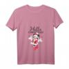 HapFrog Minnie Mouse Christmas T-Shirt mit V-Ausschnitt – Festliche Feiertagskleidung für Damen, Herren, Jungen und Mädchen