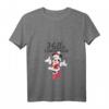 HapFrog Minnie Mouse Christmas T-Shirt mit V-Ausschnitt – Festliche Feiertagskleidung für Damen, Herren, Jungen und Mädchen