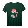 Kinder Geburtstagsshirt für Mädchen 7 Jahre – Süße Maus mit Luftballons & Zahl Sieben, Perfekt für den Geburtstag und die Feier