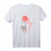 Kinder Geburtstagsshirt für Mädchen 7 Jahre – Süße Maus mit Luftballons & Zahl Sieben, Perfekt für den Geburtstag und die Feier