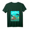 Fahrrad Camping Käse Mäuse T-Shirt mit V-Ausschnitt - Lustiges Outdoor T-Shirt für Radfahrer, Camper und Käse-Fans