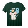 8 Jahre alt Geburtstagsoutfit für Jungen und Mädchen - Niedliches Dinosaurier T-Shirt für den 8. Geburtstag