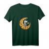 Maus im Käse Mond T-Shirt – Lustiges Cartoon Funshirt für Kinder, Damen & Herren als Nacht- und Geschenkidee