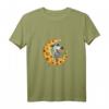 Maus im Käse Mond T-Shirt – Lustiges Cartoon Funshirt für Kinder, Damen & Herren als Nacht- und Geschenkidee