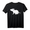 Weiße Maus T-Shirt für Tierliebhaber - Klassisch geschnitten, perfekt für Mäuse- und Rattenfans