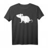 Weiße Maus T-Shirt für Tierliebhaber - Klassisch geschnitten, perfekt für Mäuse- und Rattenfans