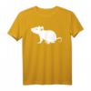 Weiße Maus T-Shirt für Tierliebhaber - Klassisch geschnitten, perfekt für Mäuse- und Rattenfans