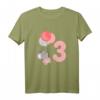 Kinder Geburtstagsshirt 3 Jahre Mädchen - Süße Maus mit Luftballons und Zahl Drei für Geburtstagsfeier & Geschenk