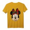 HapFrog Mickey And Friends Christmas Minnie Plaid Bow T-Shirt – Offiziell lizenzierte Disney Kleidung für Fans & Feierlichkeiten