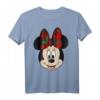 HapFrog Mickey And Friends Christmas Minnie Plaid Bow T-Shirt – Offiziell lizenzierte Disney Kleidung für Fans & Feierlichkeiten