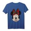 HapFrog Mickey And Friends Christmas Minnie Plaid Bow T-Shirt – Offiziell lizenzierte Disney Kleidung für Fans & Feierlichkeiten