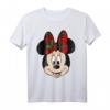 HapFrog Mickey And Friends Christmas Minnie Plaid Bow T-Shirt – Offiziell lizenzierte Disney Kleidung für Fans & Feierlichkeiten