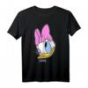 HapFrog Daisy Duck Winking Face Graphic T-Shirt - Offiziell Lizenzierte Mickey and Friends Kleidung