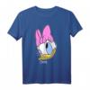HapFrog Daisy Duck Winking Face Graphic T-Shirt - Offiziell Lizenzierte Mickey and Friends Kleidung