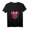 HapFrog Minnie Mouse Icon Pink Hearts Valentine's Day T-Shirt für Damen und Herren – Liebevolle Disney Paar- und Valentinstags-Shirts