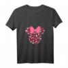 HapFrog Minnie Mouse Icon Pink Hearts Valentine's Day T-Shirt für Damen und Herren – Liebevolle Disney Paar- und Valentinstags-Shirts