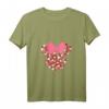 HapFrog Minnie Mouse Icon Pink Hearts Valentine's Day T-Shirt für Damen und Herren – Liebevolle Disney Paar- und Valentinstags-Shirts