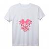 HapFrog Minnie Mouse Icon Pink Hearts Valentine's Day T-Shirt für Damen und Herren – Liebevolle Disney Paar- und Valentinstags-Shirts
