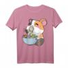 Meerschweinchen Nager T-Shirt - Klassisch geschnitten mit doppelt genähtem Saum, perfekt für Tierliebhaber und Nagerfans