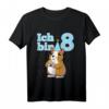 Kinder Achter 8 Geburtstag T-Shirt mit Meerschweinchen - Perfektes Geburtstagsoutfit für kleine Jungen und Mädchen