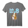 Kinder Achter 8 Geburtstag T-Shirt mit Meerschweinchen - Perfektes Geburtstagsoutfit für kleine Jungen und Mädchen