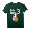 Kinder T-Shirt zum 3. Geburtstag mit Meerschweinchen - Ich Bin Drei Geschenk für kleine Jungen und Mädchen