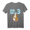 Kinder T-Shirt zum 3. Geburtstag mit Meerschweinchen - Ich Bin Drei Geschenk für kleine Jungen und Mädchen