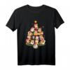 Frohe Weihnachten Santa Meerschweinchen T-Shirt – Lustiges Weihnachts-T-Shirt für Meerschweinchenliebhaber, Mädchen und Frauen