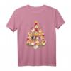 Frohe Weihnachten Santa Meerschweinchen T-Shirt – Lustiges Weihnachts-T-Shirt für Meerschweinchenliebhaber, Mädchen und Frauen