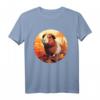 Lustiges Meerschweinchen im Herbst - Originelles T-Shirt für Familie, Freunde & Tierliebhaber als Geschenkidee