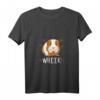 Damen Meerschweinchen T-Shirt mit V-Ausschnitt - Süßes Wheek Design, perfektes Geschenk für Meerschweinchenliebhaberinnen