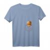 Damen Meerschwein in Brusttasche T-Shirt - Lustiges Tiermotiv, Geschenkidee zum Tag des Meerschweinchens, Geburtstag & Weihnachten