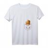 Damen Meerschwein in Brusttasche T-Shirt - Lustiges Tiermotiv, Geschenkidee zum Tag des Meerschweinchens, Geburtstag & Weihnachten