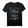 BMP APC Amphibious IFV Militär Blaupause T-Shirt – Russisches Kampffahrzeug Design für Militärfans und Sammler