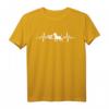 Bullterrier Herzschlag T-Shirt – Klassisches Hundemotiv mit doppeltem Saum für Tierliebhaber