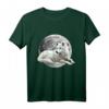 Wolf Motiv Vollmond T-Shirt mit Rudel und Mond - Tier-Design für Wolf- und Naturfreunde