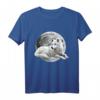 Wolf Motiv Vollmond T-Shirt mit Rudel und Mond - Tier-Design für Wolf- und Naturfreunde