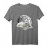 Wolf Motiv Vollmond T-Shirt mit Rudel und Mond - Tier-Design für Wolf- und Naturfreunde