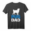 Herren Mops Papa T-Shirt - Klassisch geschnitten, doppelt genähter Saum, ideal für Hundebesitzer und Papas
